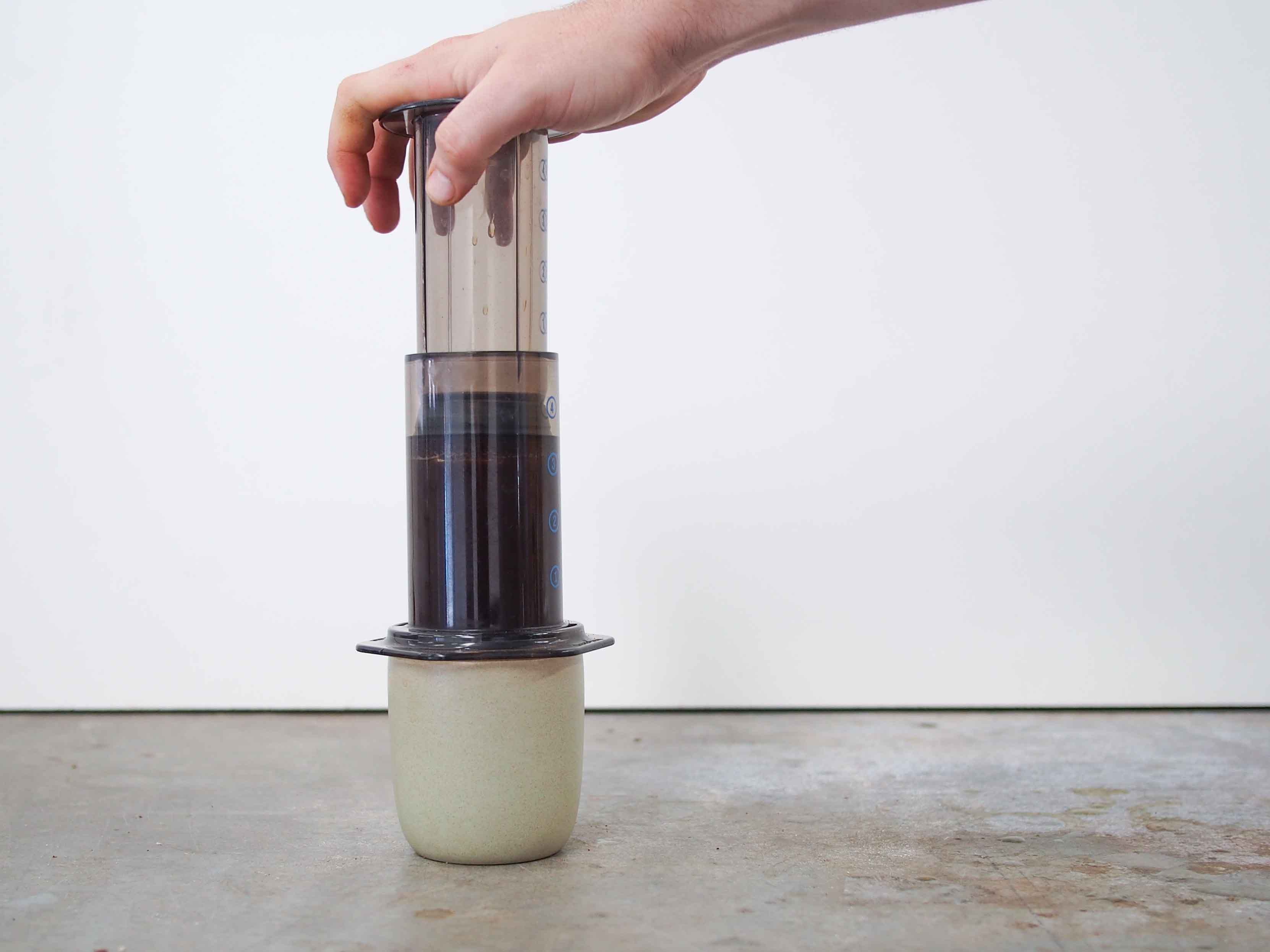 How to brew Inverted Aeropress Sample Coffee Roasters