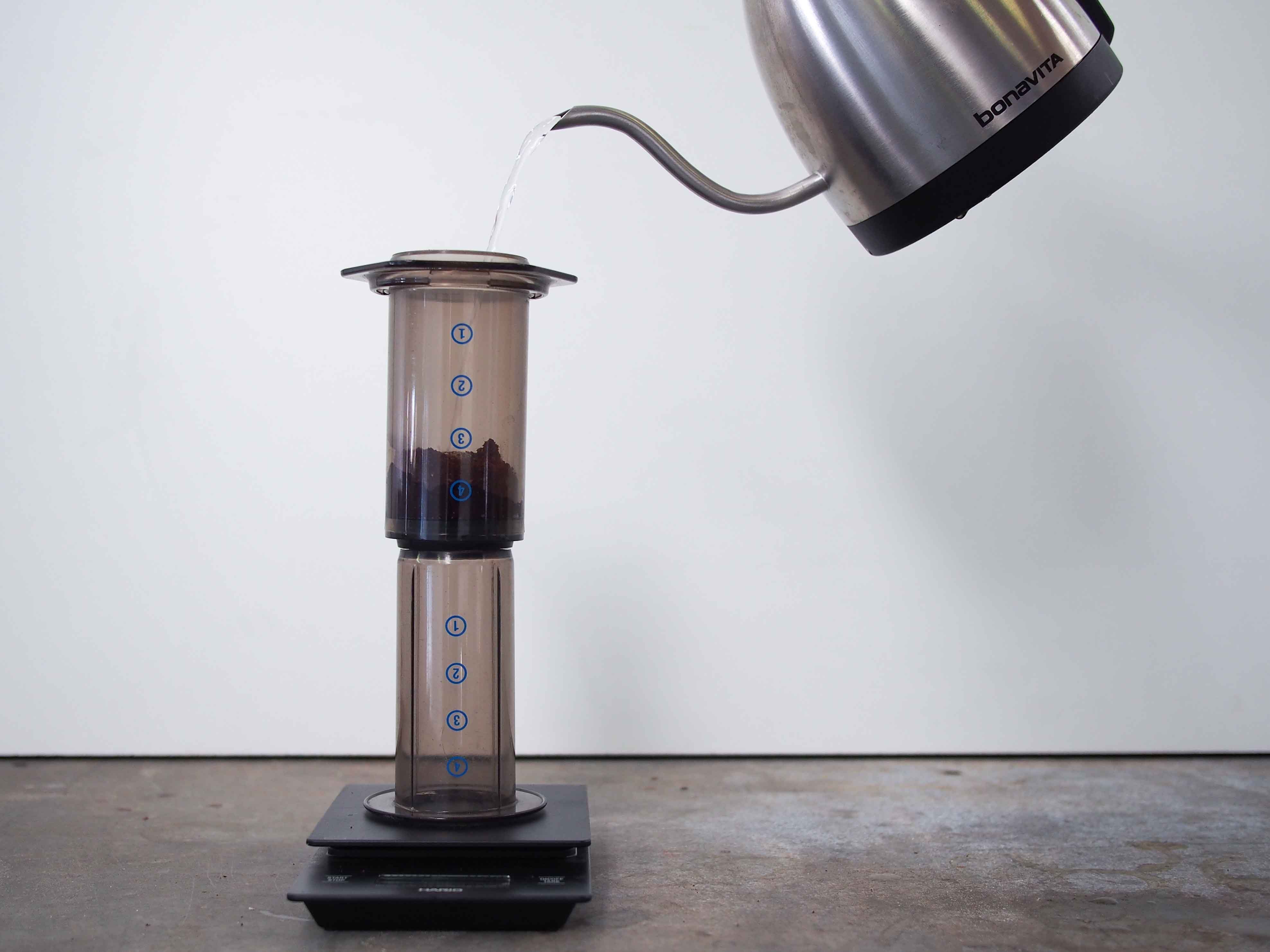 How to brew Inverted Aeropress Sample Coffee Roasters